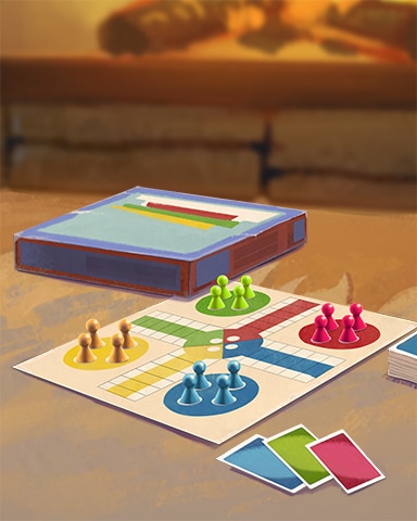 Board Games Cozy Chalet Badge