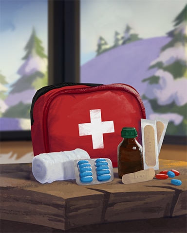 First Aid Kit Cozy Chalet Badge