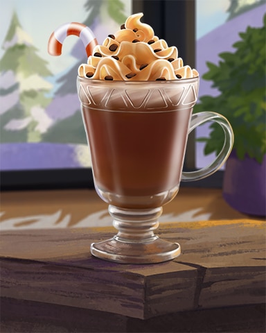 Hot Chocolate Cozy Chalet Badge