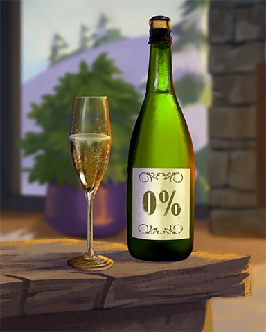 Non-Alcohol Champagne Cozy Chalet Badge