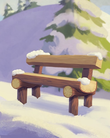 Outdoor Bench Cozy Chalet Badge