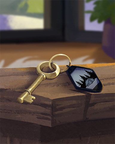 Room Key Cozy Chalet Badge