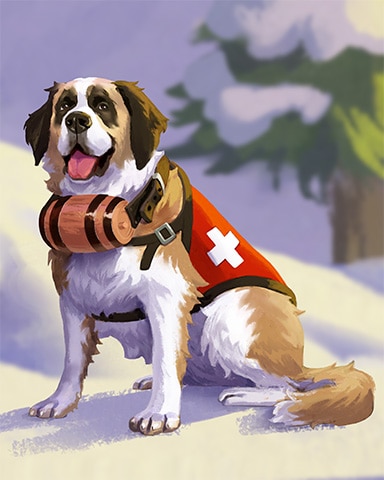 Ski Patrol Dog Cozy Chalet Badge
