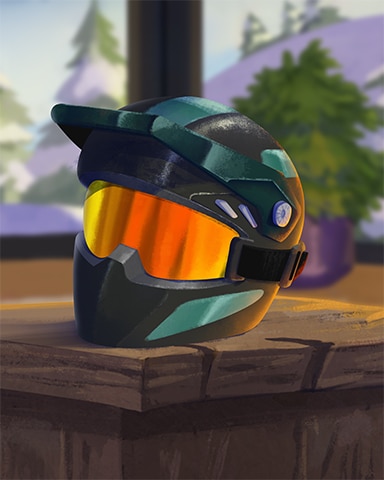 Snow Mobile Helmet Cozy Chalet Badge