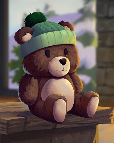 Teddy Bear Cozy Chalet Badge