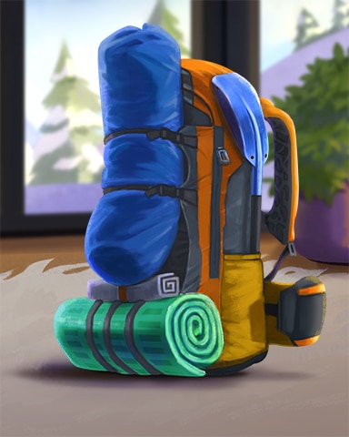 Winter Backpack Cozy Chalet Badge