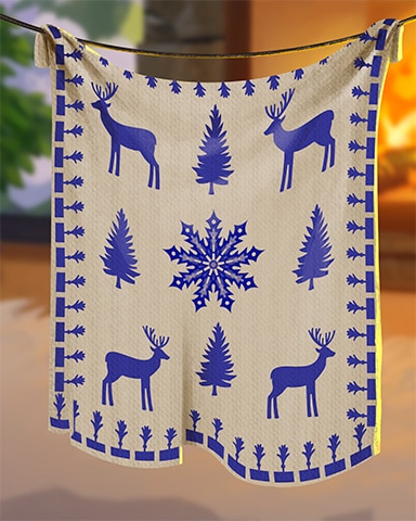 Winter Quilt Cozy Chalet Badge