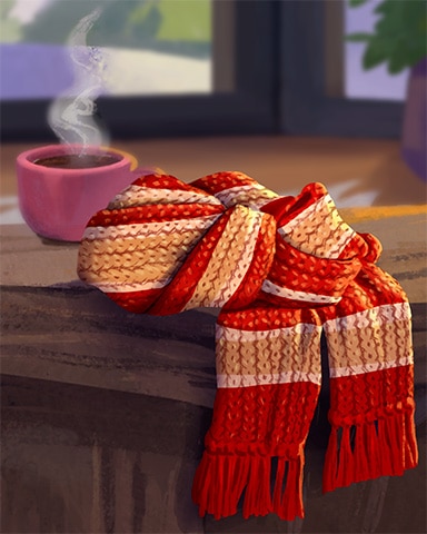 Wool Scarf Cozy Chalet Badge