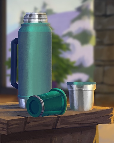 Thermos Cozy Chalet Badge
