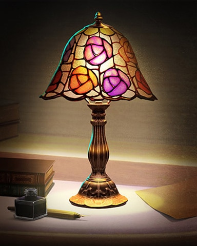 Carnation Decorative Lamps Badge