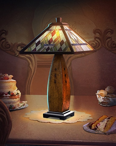 Mahjong Sanctuary Geometric Decorative Lamps Badge