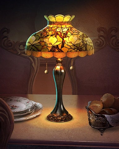 First Class Solitaire HD Magnolia Decorative Lamps Badge