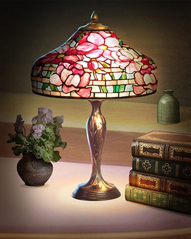 Bejeweled Stars Peony Decorative Lamps Badge