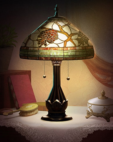 World Class Solitaire HD Pinecone Decorative Lamps Badge