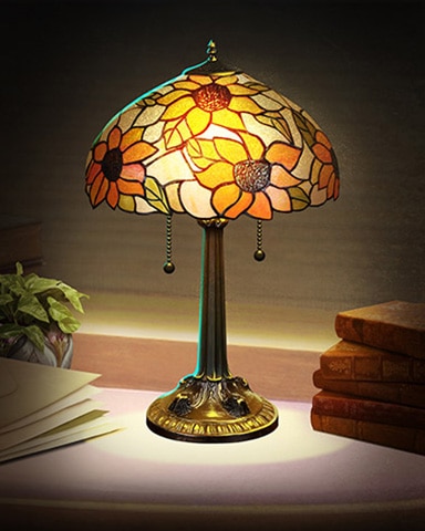 Sunflower Decorative Lamps Badge