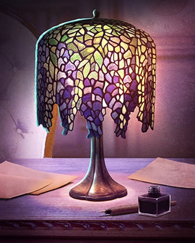 Word Whomp HD Wisteria Decorative Lamps Badge