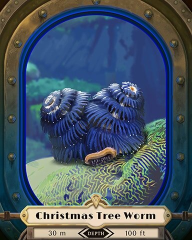Jungle Gin HD Christmas Tree Worm Deep Sea Creatures Badge