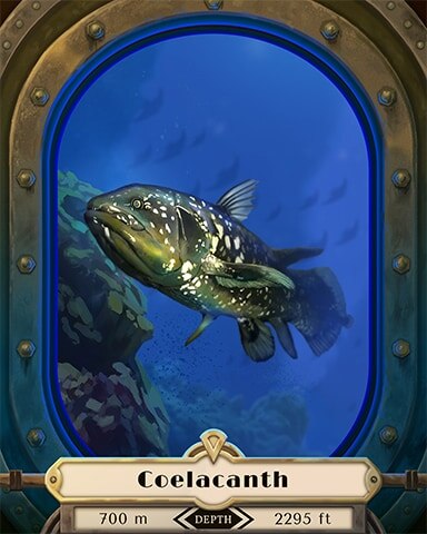 Quinn's Aquarium Coelacanth Deep Sea Creatures Badge