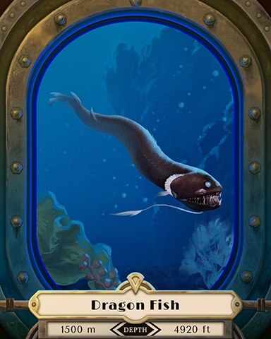 Dragon Fish Deep Sea Creatures Badge - Trizzle