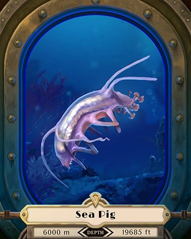 Mahjong Safari HD Sea Pig Deep Sea Creatures Badge