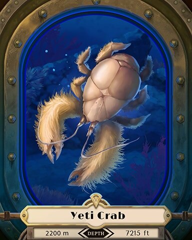 Yeti Crab Deep Sea Creatures Badge - Mahjong Safari HD