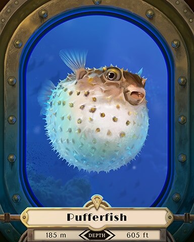 Spades HD Pufferfish Deep Sea Creatures Badge