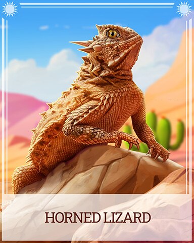 Horned Lizard Desert Wonders Badge - Canasta HD