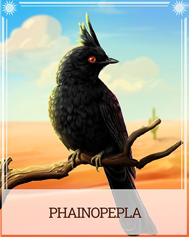 Phainopepla Desert Wonders Badge - Payday Freecell HD