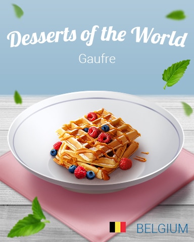 Aces Up! HD Gaufre World Dessert Badge