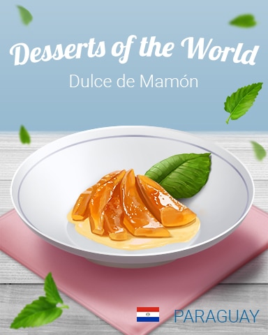 Jet Set Solitaire Dulce de Mamón World Dessert Badge