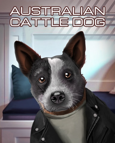Mahjong Safari HD Australian Cattle Dog Dogs in Disguise Badge