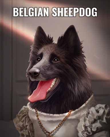 Poppit! Bingo Belgian Sheepdog Dogs in Disguise Badge