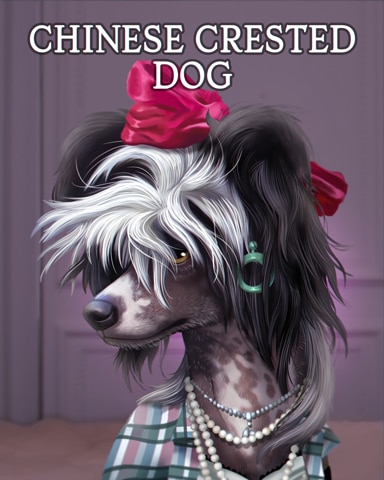 Tri-Peaks Solitaire HD Chinese Crested Dogs in Disguise Badge