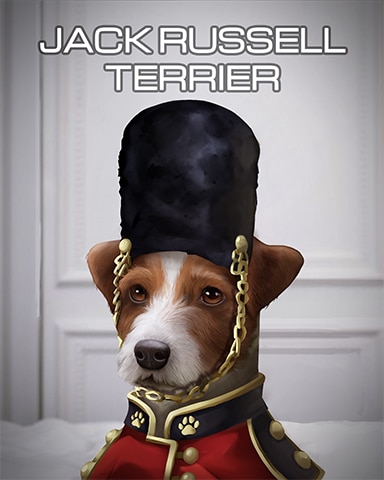 World Class Solitaire HD Jack Russell Terrier Dogs in Disguise Badge