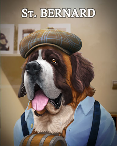 Jungle Gin HD Saint Bernard Dogs in Disguise Badge