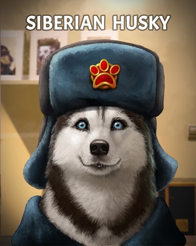 Sweet Tooth Town Siberian Husky Dogs in Disguise Badge