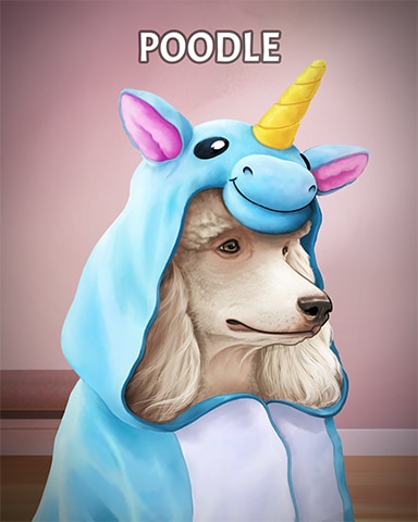 Snowbird Solitaire Standard Poodle Dogs in Disguise Badge