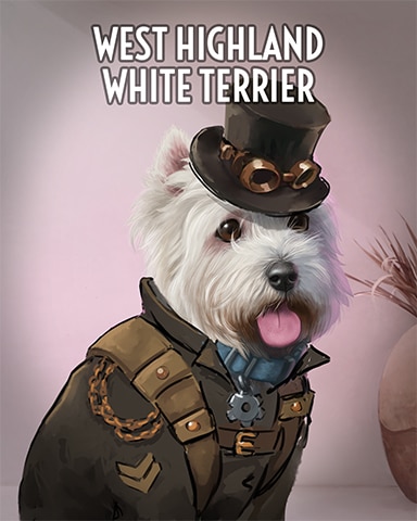 Canasta HD West Highland Terrier Dogs in Disguise Badge