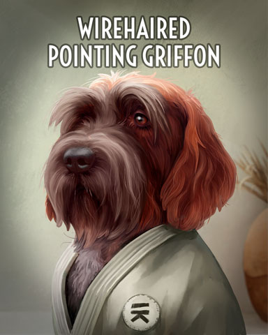 Claire Hart: Secret in the Shadows Wirehaired Pointing Griffon Dogs in Disguise Badge