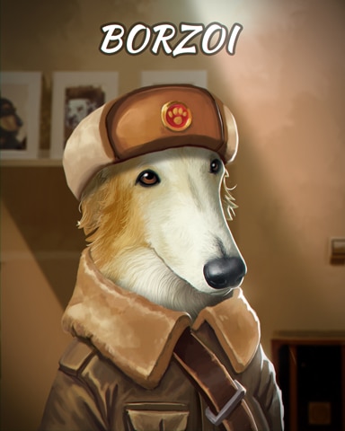 Aces Up! HD Borzoi Dogs in Disguise Badge