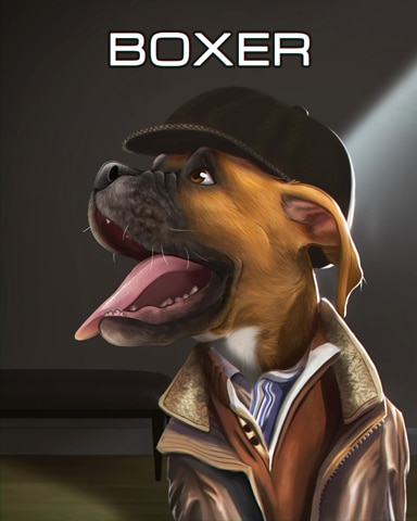 Rainy Day Spider Solitaire HD Boxer Dogs in Disguise Badge