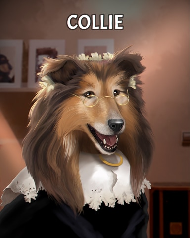 Word Search Daily HD Collie Dogs in Disguise Badge