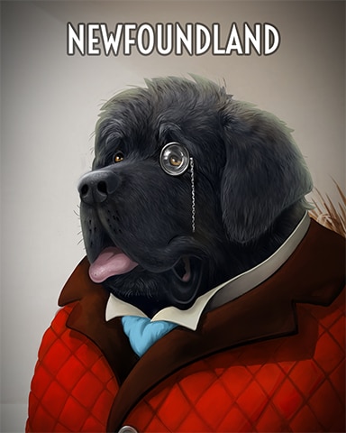 Poppit! Party Newfoundland Dogs in Disguise Badge