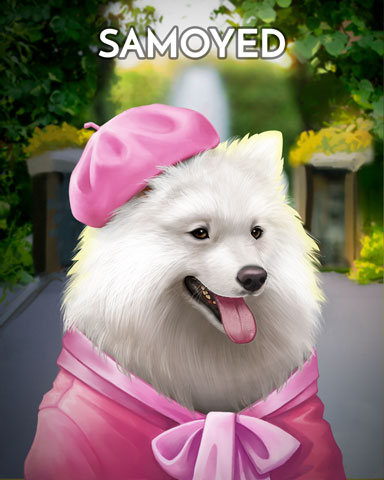 First Class Solitaire HD Samoyed Dogs in Disguise Badge