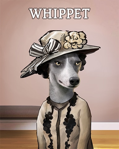 Mahjong Safari HD Whippet Dogs in Disguise Badge