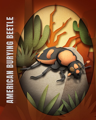 Pogo American Burying Beetle Endangered Animals Badge