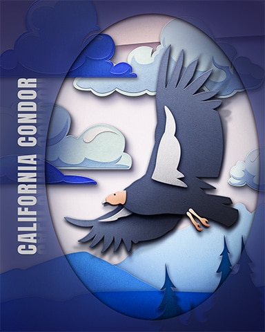 Pogo California Condor Endangered Animals Badge