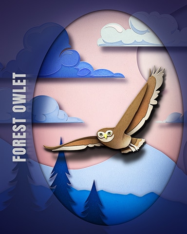 Pogo Forest Owlet Endangered Animals Badge