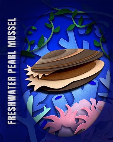 Pogo Freshwater Pearl Mussel Endangered Animals Badge