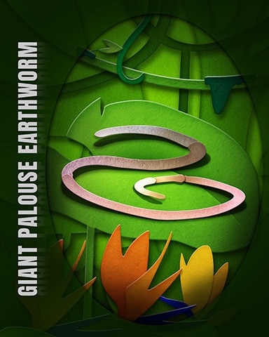 Pogo Giant Palouse Earthworm Endangered Animals Badge